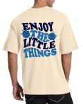 Men's Cotton Smile Graphic Tee, Short Sleeve
