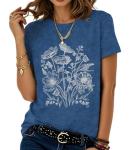 Boho Floral T-Shirt for Women - Vintage Style