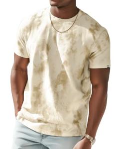 Artistic Tie-Dye Graphic Tee for Men