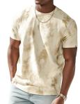 Artistic Tie-Dye Graphic Tee for Men