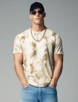 Artistic Tie-Dye Graphic Tee for Men