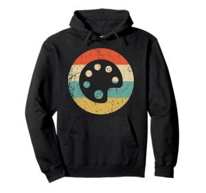 Retro Paint Palette Artist Hoodie
