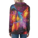 Art Oil Painting Long Sleeve Zip-Up Hoodie