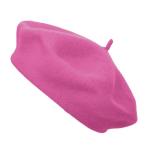 Hot Pink Wool Beret for Artists