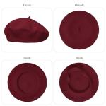 3 Pack Solid Color Women’s French Berets