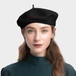 Hot Pink Wool Beret for Artists