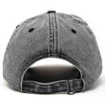 DALIX Washed Black Cotton Baseball Hat for Artists