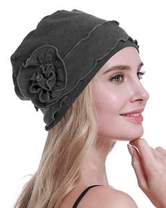 Chemo Turban Cap for Women - Dark Grey