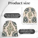 Artistic Flower Slouchy Beanie Hat for All Seasons