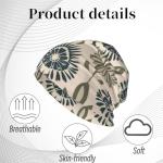 Artistic Flower Slouchy Beanie Hat for All Seasons