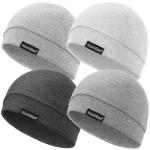 Headshion Cotton Skull Caps 4-Pack for All