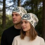 Artistic Flower Slouchy Beanie Hat for All Seasons