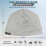 Headshion Cotton Skull Caps 4-Pack for All