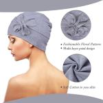 Floral Cotton Turbans for Women's Hair Loss