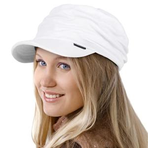 Ruphedy Women's Summer Newsboy Cap (White)
