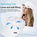 Ruphedy Women's Summer Newsboy Cap (White)