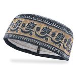 Blue Hand Embroidered Kufi Beanie Hat