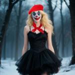 Red Beret Hat and Scarf Set for Artists