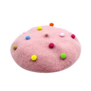 Cute Wool French Artist Beret Hat for Kids