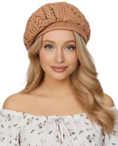 Pumpkin Crochet Beret for Creative Women