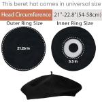 Adult French Beret Hat and Mustache Costume Set