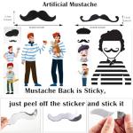Adult French Beret Hat and Mustache Costume Set