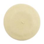 Beige Wool French Beret Hat for Kids