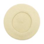 Beige Wool French Beret Hat for Kids
