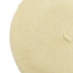 Beige Wool French Beret Hat for Kids