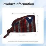 Puerto Rico Towns Flag Adjustable Scrub Cap