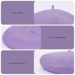 3 Pack Solid Color French Beret Hats for Artists