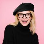 Classic Black French Beret Hat for Artists