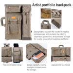Artist Canvas Backpack Portfolio Case - Large Khaki