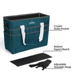 Large Bluish Green Craft Organizer Tote Bag