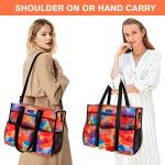 IBFUN Large Utility Tote Bag with 24 Pockets