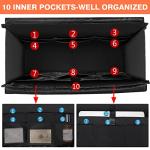 IBFUN Large Utility Tote Bag with 24 Pockets