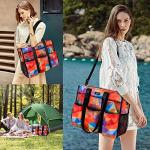 IBFUN Large Utility Tote Bag with 24 Pockets