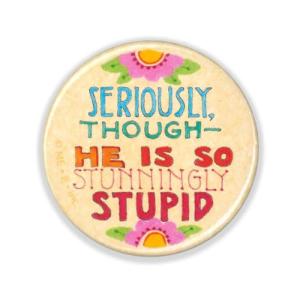 Mary Engelbreit Colorful Tin Button Pin Badge