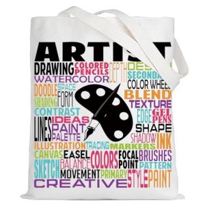 Artist Canvas Tote Bag for Teachers and Grads