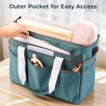 Nicpro Large Art Organizer Tote Bag with Straps