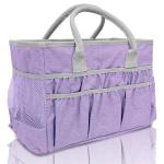 Cupohus Water-Resistant Art Organizer Tote Bag - Lilac