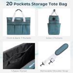 Nicpro Large Art Organizer Tote Bag with Straps