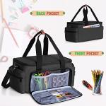 LUXJA Large Craft Tote Bag with Shoulder Strap