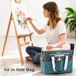 Nicpro Large Art Organizer Tote Bag with Straps