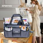 Art Supply Organizer Tote Bag with Pockets