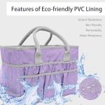 Cupohus Water-Resistant Art Organizer Tote Bag - Lilac