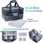 Art Supply Organizer Tote Bag with Pockets