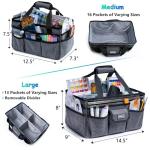 Art Supply Organizer Tote Bag with Pockets