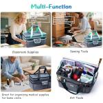 Art Supply Organizer Tote Bag with Pockets