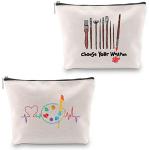 Art Supplies Cosmetic Bag for Painters and Teachers